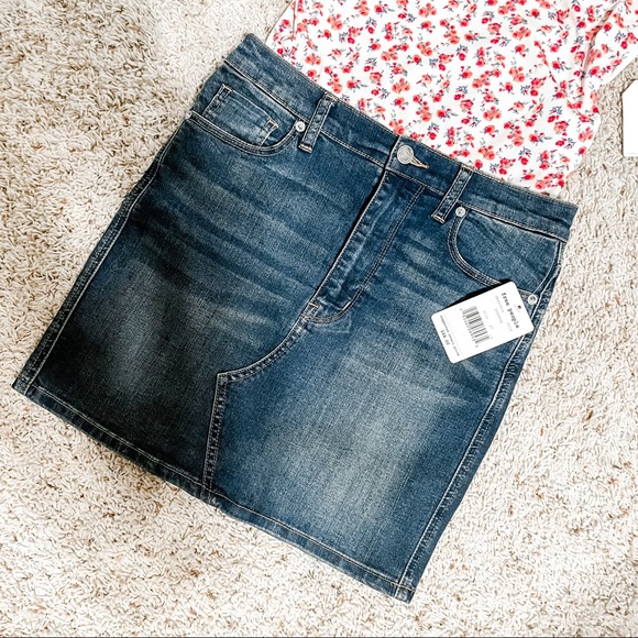 Free People Denim Mini Skirt - Picture 2 of 5